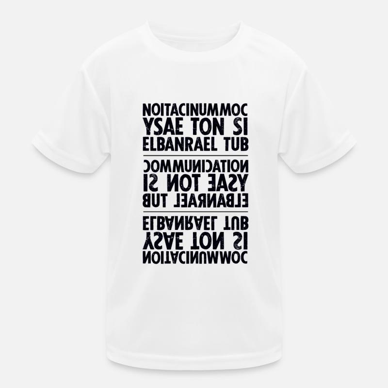 communication black sixnineline Kids Functional T-Shirt