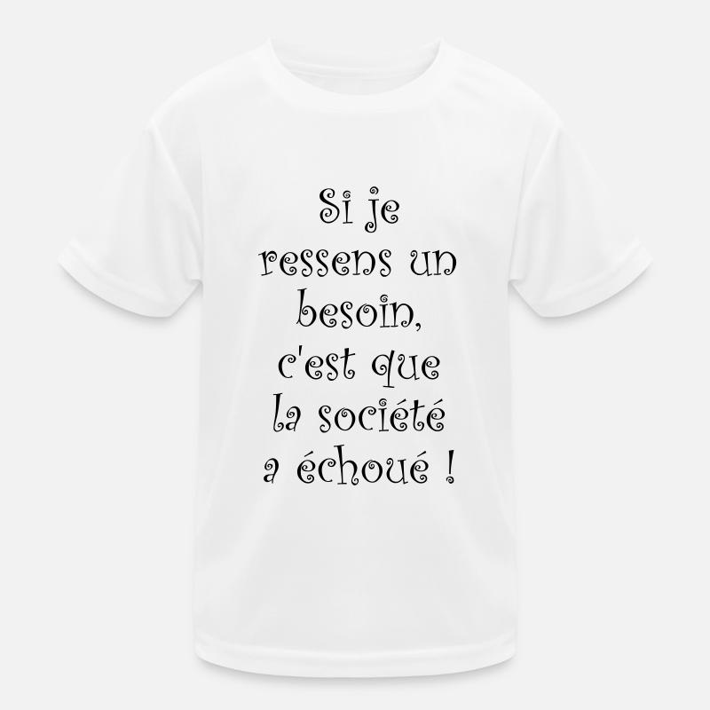 phrase fun T-shirt sport Enfant