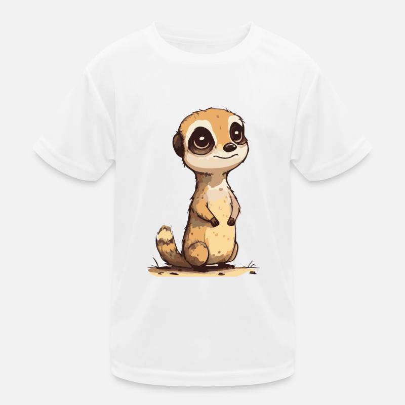 Suricate comique mignon Kawaii T-shirt sport Enfant