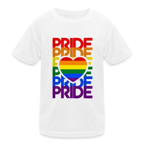 Pride Love Rainbow Heart - Kinder Funktions-T-Shirt