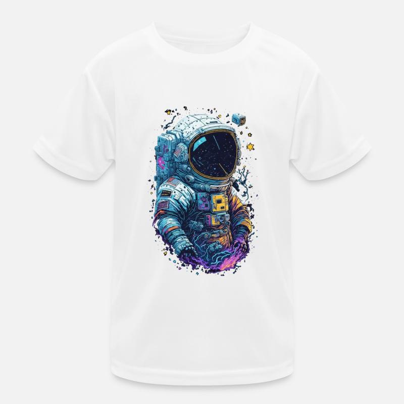 Astronaut Kinder Funktions-T-Shirt