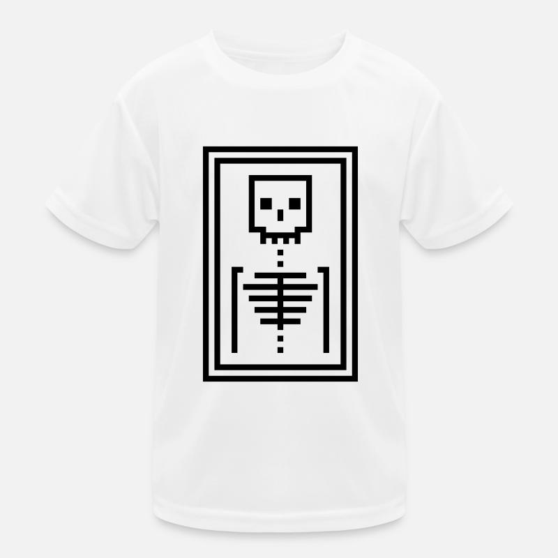 Knochen Kinder Funktions-T-Shirt