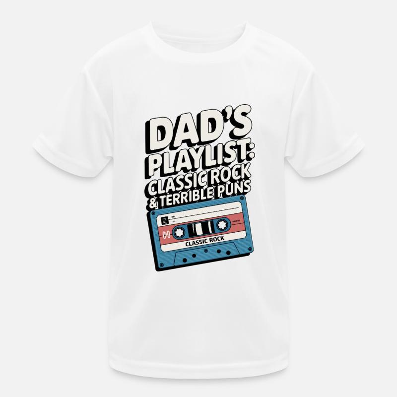 Dad's Playlist Kinder Funktions-T-Shirt