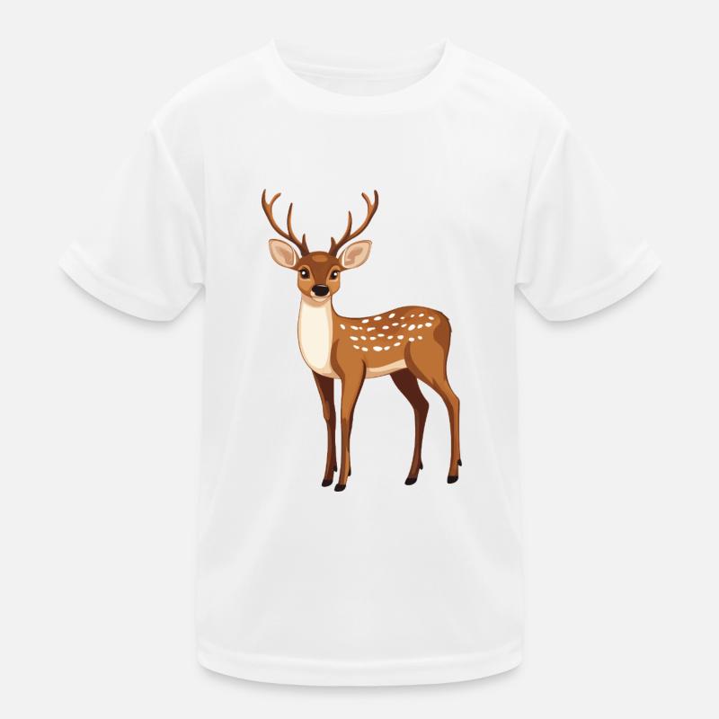 stolzer Hirsch Kinder Funktions-T-Shirt