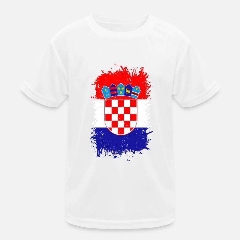 Croatia Kids Functional T-Shirt