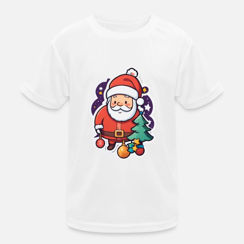 Weihnachtsmann Kinder Funktions-T-Shirt