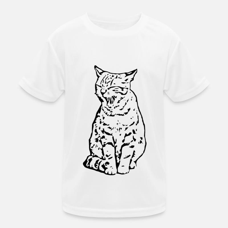 chat noir chat chaton doux cadeau de Noël T-shirt sport Enfant