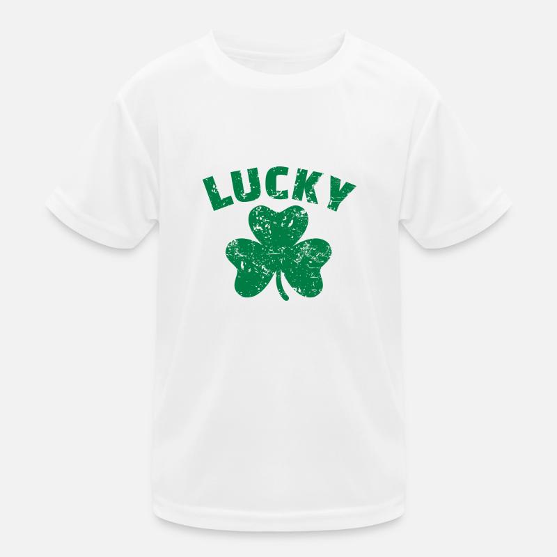Lucky shamrock Kinder Funktions-T-Shirt