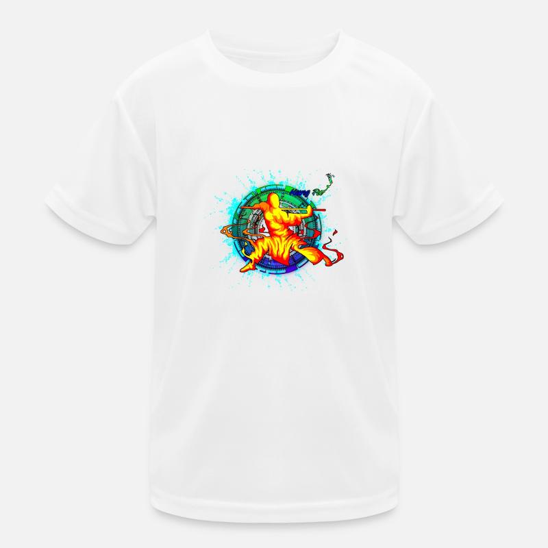Kung-Fu Kinder Funktions-T-Shirt