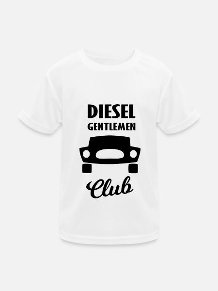 Tanken und Fahren - Kinder Funktions-T-Shirt - Weiß - Vorne