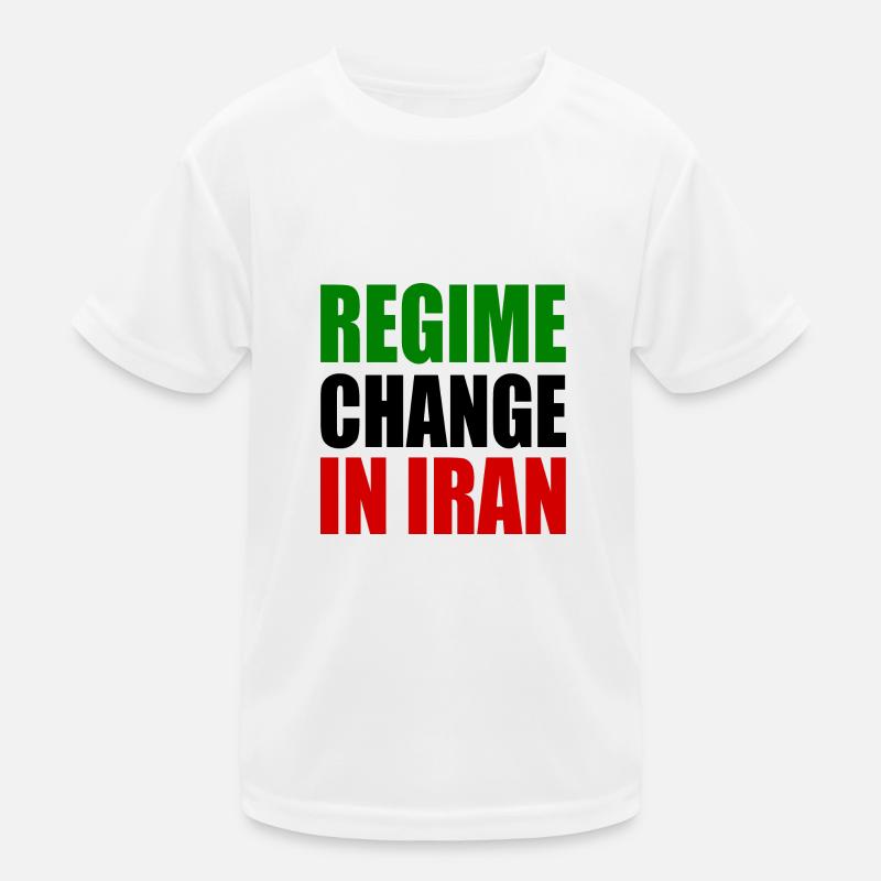 Regime change in iran Kinder Funktions-T-Shirt