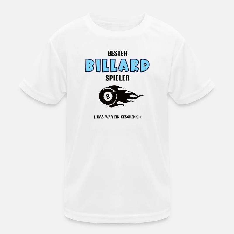 Billard Spieler Bester Billarder Geburtstag Geb Kinder Funktions-T-Shirt