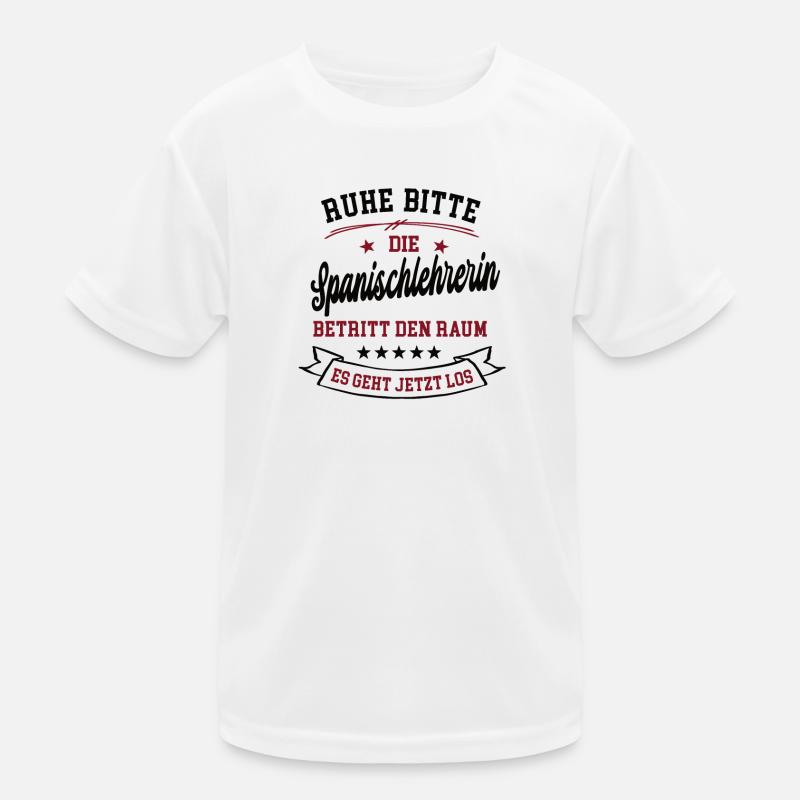 Spanischlehrerin Lehrerin in Spanisch Schule Kurs Kinder Funktions-T-Shirt