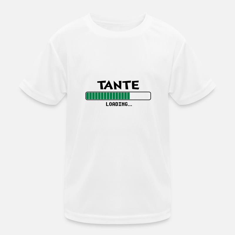 Tante loading Ladebalken - Kinder Funktions-T-Shirt - Weiß