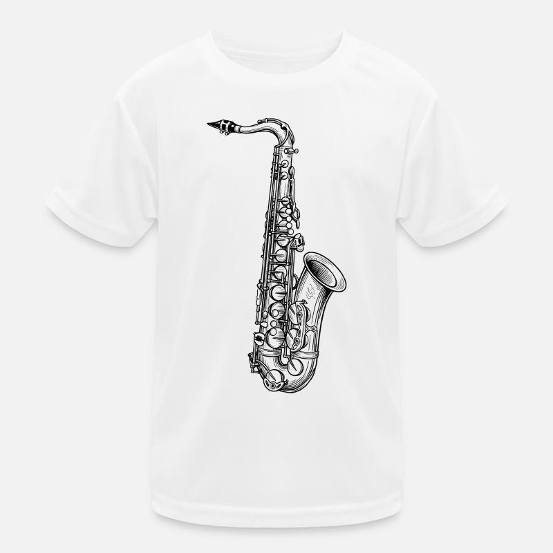 Saxofon Kinder Funktions-T-Shirt