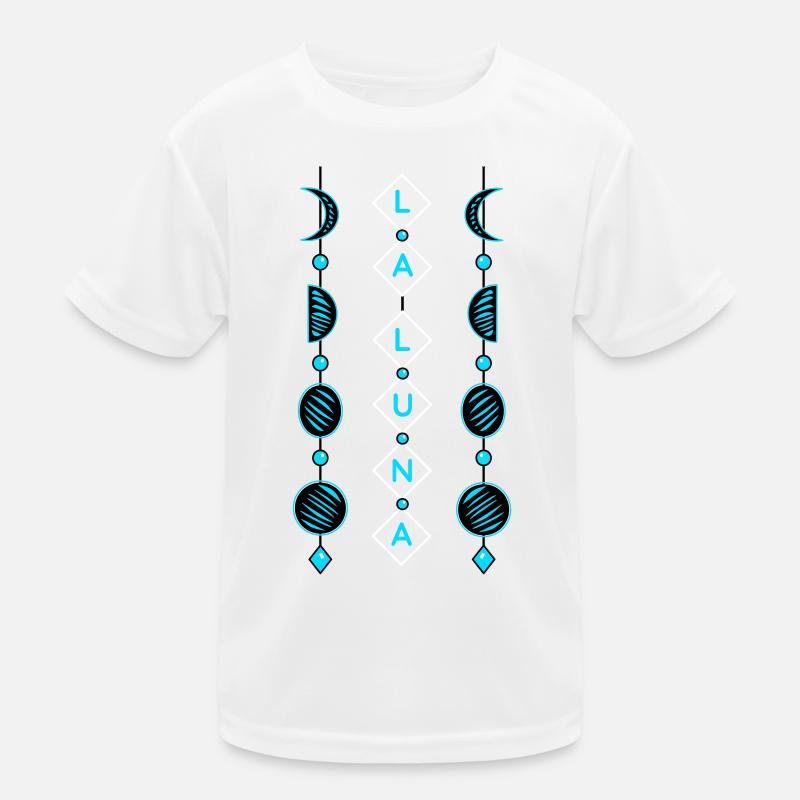 Mondphasen Kinder Funktions-T-Shirt