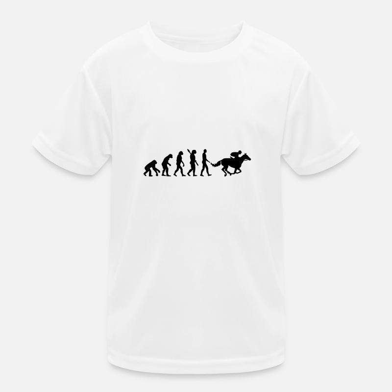 Évolution Course de chevaux T-shirt sport Enfant