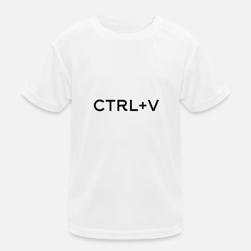 ctrl + v - T-shirt sport Enfant - blanc
