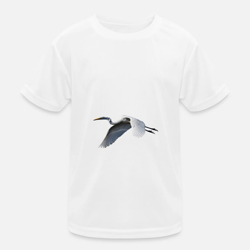 Kranich Kinder Funktions-T-Shirt