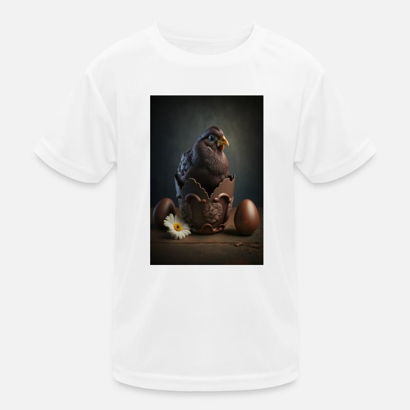 Poussin de Pâques Chocolat Chocolat Oeuf de Pâques T-shirt sport Enfant