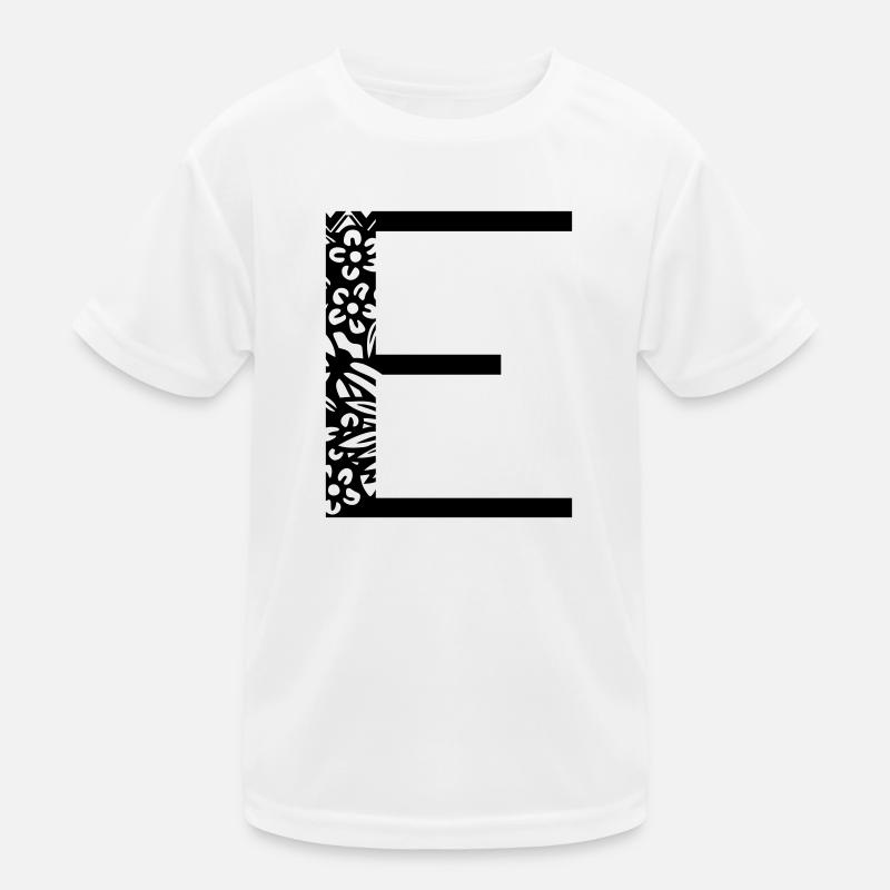 Buchstabe E Kinder Funktions-T-Shirt