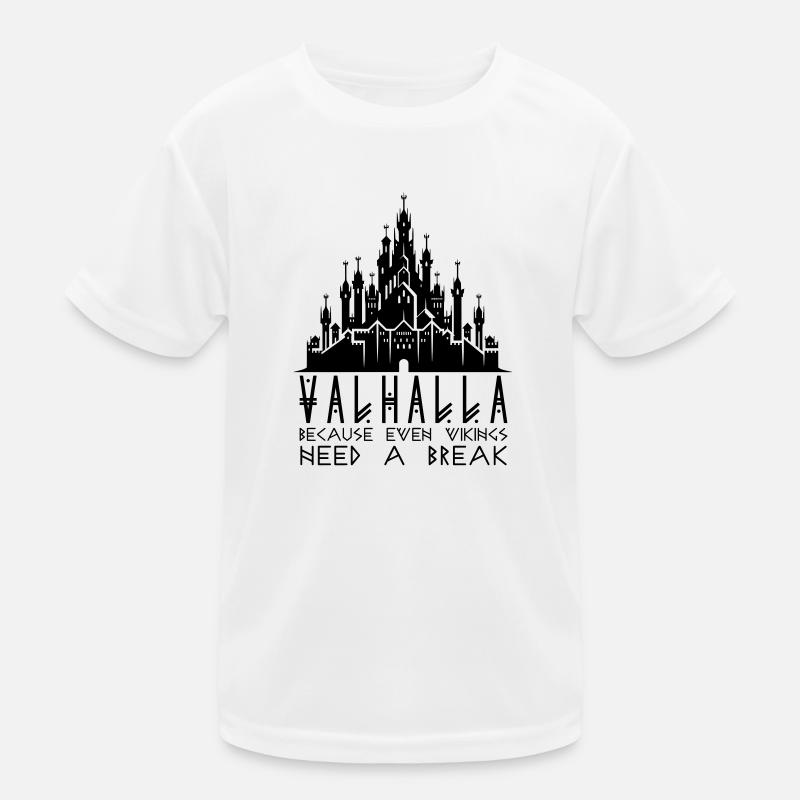Walhalla: Weil auch Wikinger eine Pause brauchen Kinder Funktions-T-Shirt