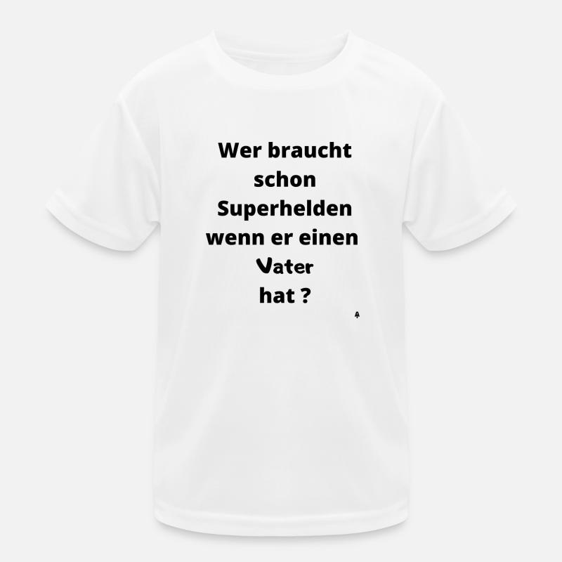Superheld Vater Kinder Funktions-T-Shirt