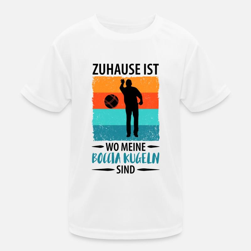 Boule Petanque Boccia Boules Kinder Funktions-T-Shirt