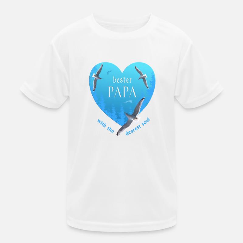 bester Papa Kinder Funktions-T-Shirt
