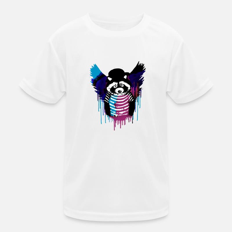 engel ,waschbär,angelwings,graffiti Kinder Funktions-T-Shirt