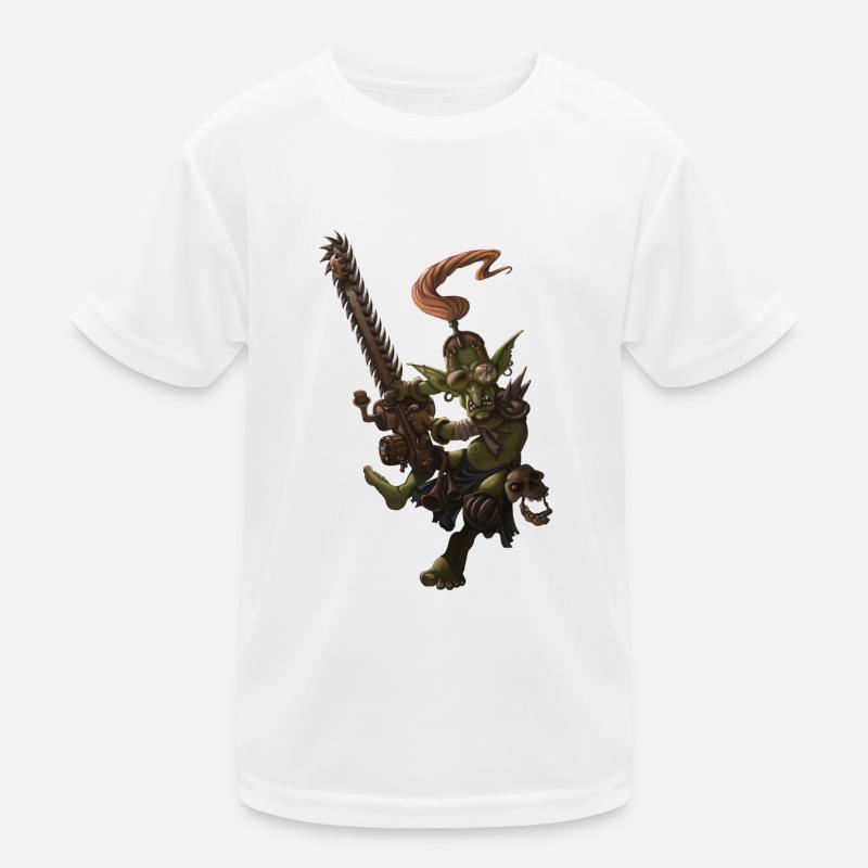 chainsaw goblin Kids Functional T-Shirt