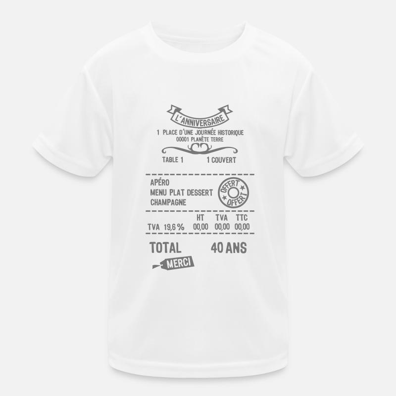 40 years adding notes resto fact restored Kids Functional T-Shirt