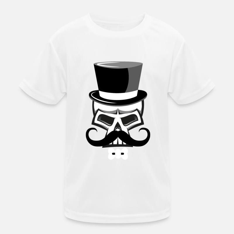Skullhead Beard Kids Functional T-Shirt