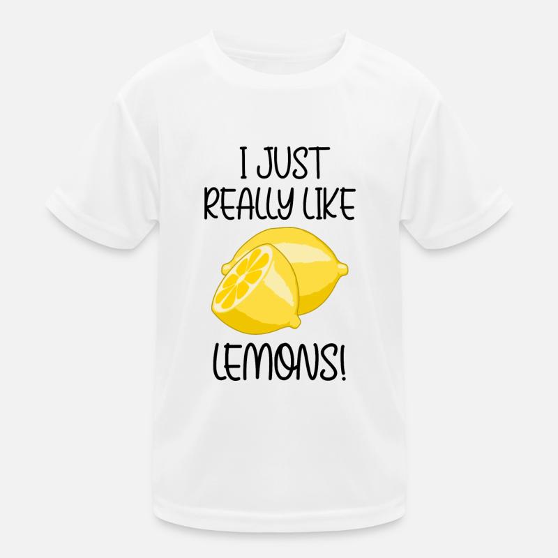 Mag wirklich Lemon Summer Limonade Früchte Kinder Funktions-T-Shirt