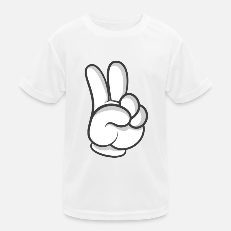 peace zeichen Kinder Funktions-T-Shirt