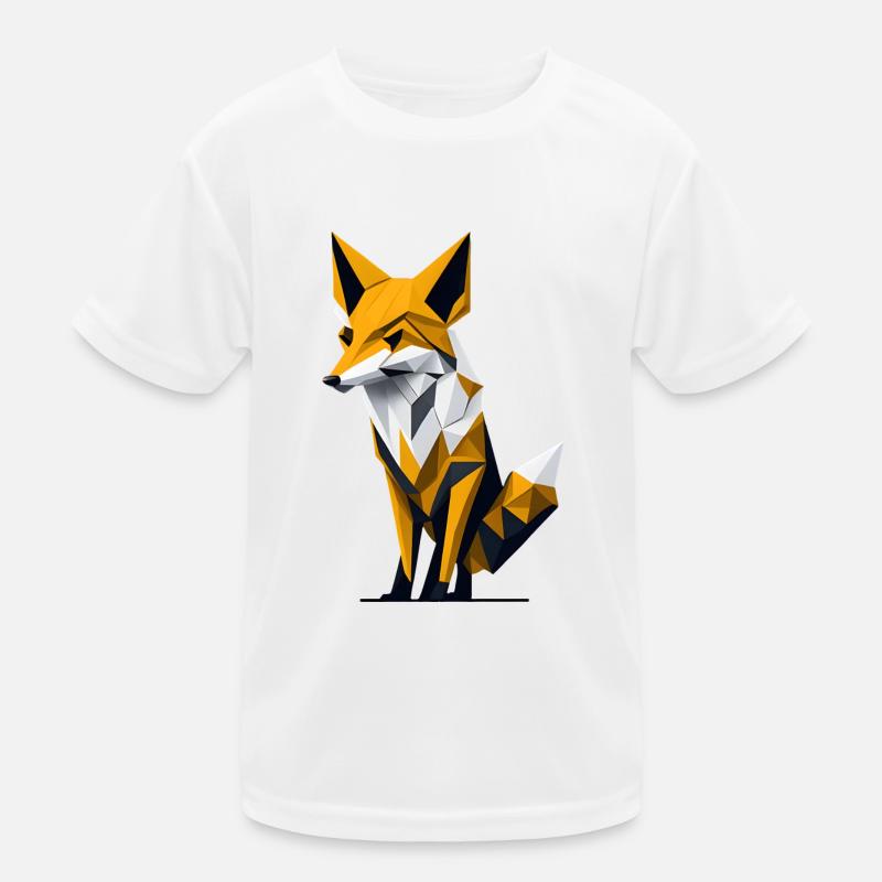 Polygon-Fuchs Kinder Funktions-T-Shirt