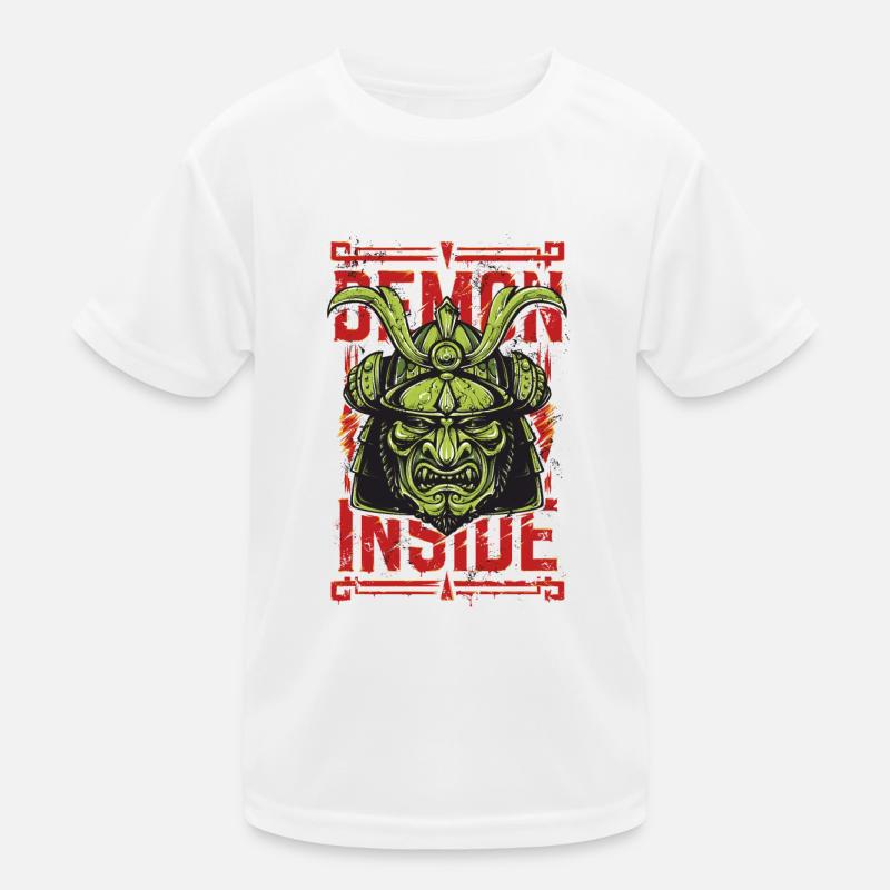 Samurai Demon Inside Kids Functional T-Shirt