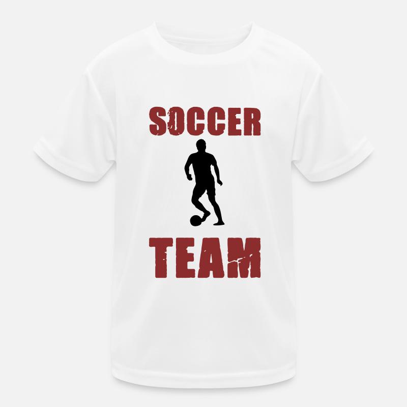 Soccer Player Team Kids Functional T-Shirt