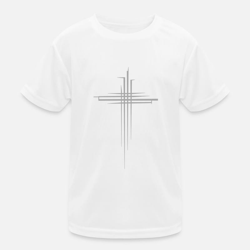 Grey Cross Kids Functional T-Shirt