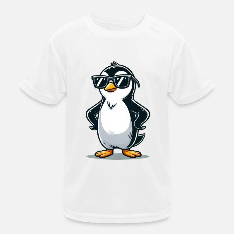 pinguin comic Kinder Funktions-T-Shirt