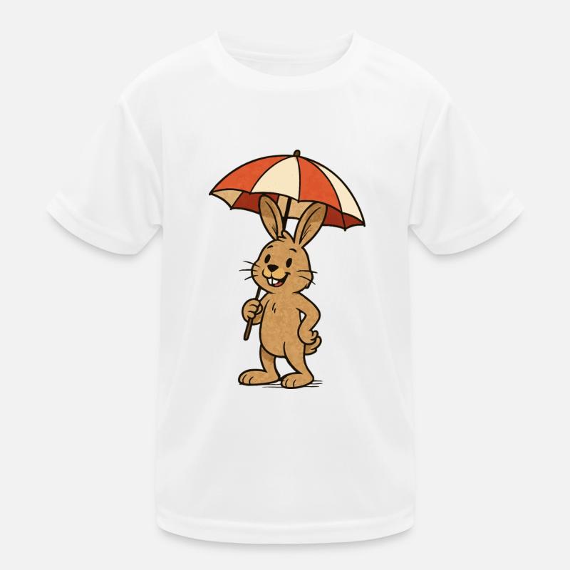 rabbit parasol bunny Kids Functional T-Shirt