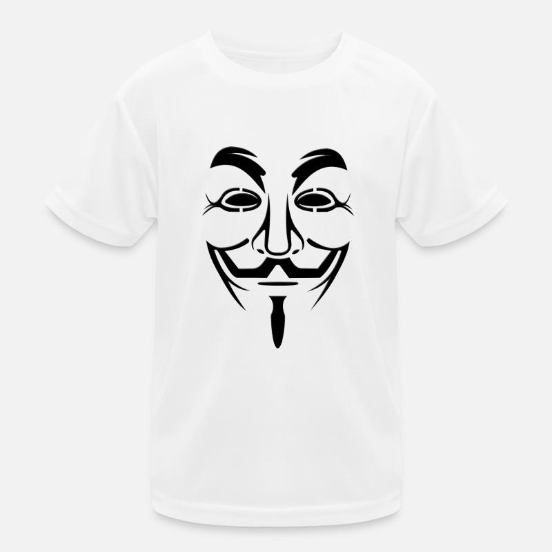 Anonymous mask Kids Functional T-Shirt