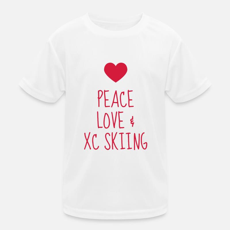 Langlaufen / Langlauf / eislaufen / Langläufer Kinder Funktions-T-Shirt