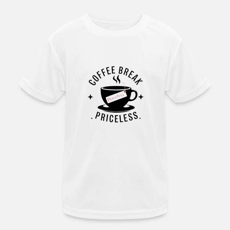 Coffee break - priceless Kids Functional T-Shirt