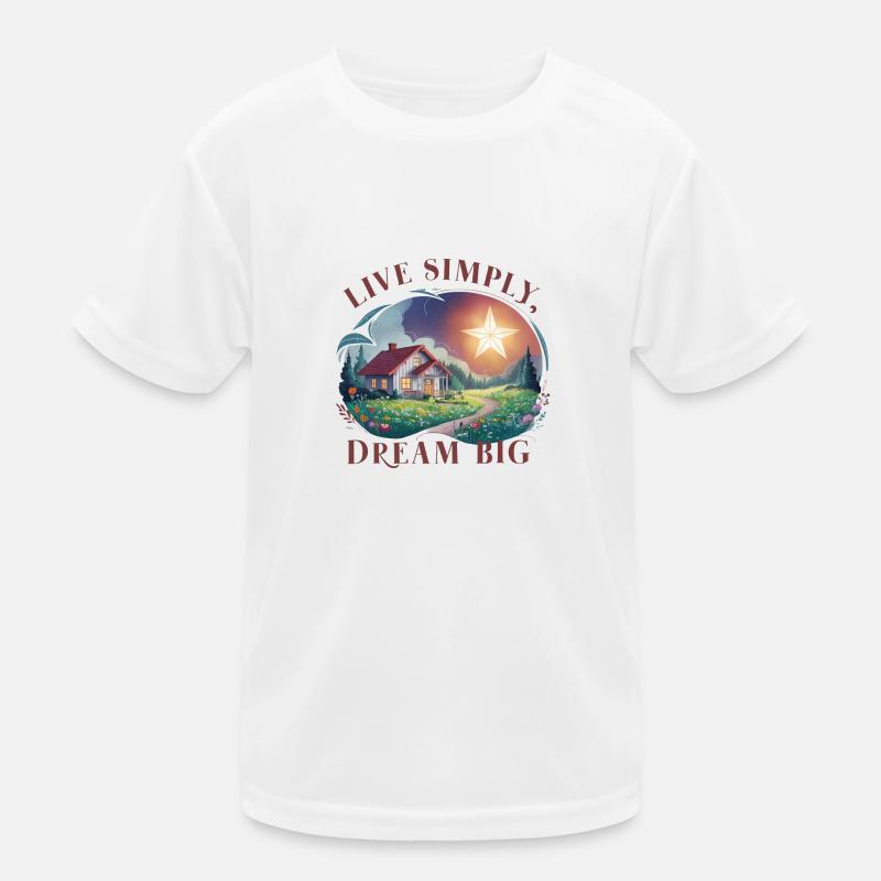 Vivre simplement, rêver grand T-shirt sport Enfant