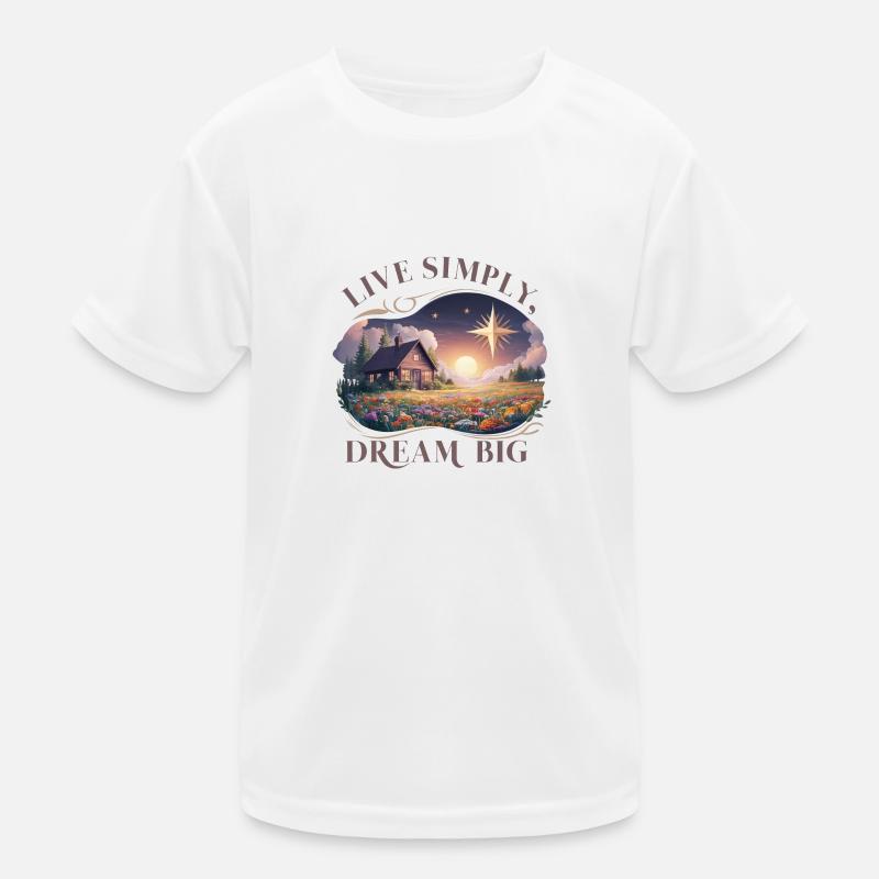 Vivre simplement, rêver grand T-shirt sport Enfant