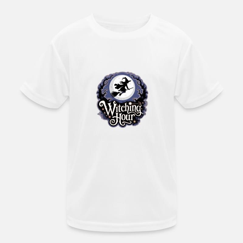 Witch at Full Moon – Witching Hour Kids Functional T-Shirt