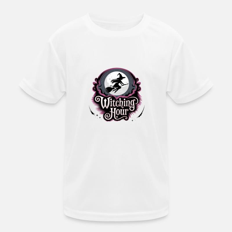 Witch at Full Moon – Witching Hour Kids Functional T-Shirt