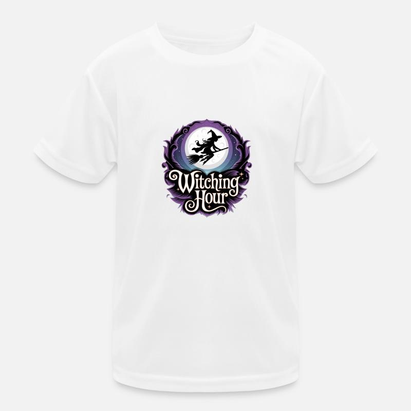 Witch at Full Moon – Witching Hour Kids Functional T-Shirt