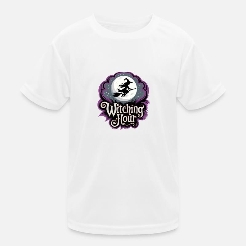 Witch at Full Moon – Witching Hour Kids Functional T-Shirt